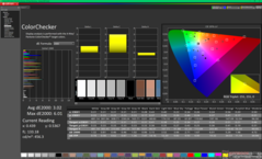ColorChecker avant étalonnage (P3)