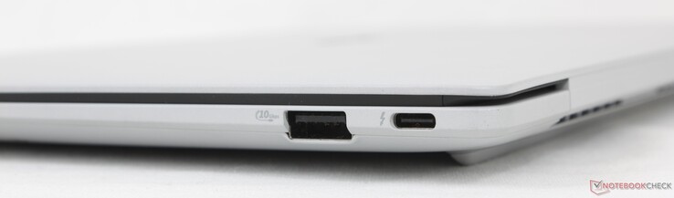 Droite : USB-A 3.2 Gen. 2, USB-C 4.0 Thunderbolt 4 avec DisplayPort + Power Delivery