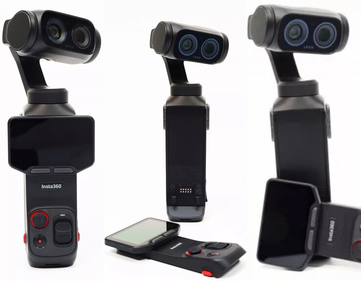 Les images officielles de l'Insta360 Luna Ultra montrent la télécommande détachable. La caméra est également disponible en blanc.