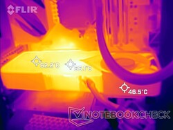 NVIDIA GeForce RTX 3080 Ti FE heatmap pendant le stress FurMark