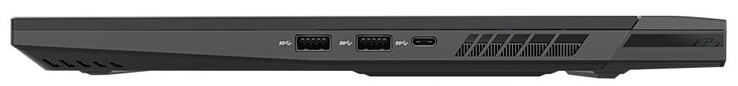 Côté droit : 2x USB 3.2 Gen 2 (USB-A), 1x USB 3.2 Gen 2 (USB-C)