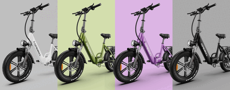 Le Kingbull Literider 2.0 est disponible en blanc, noir, violet et vert (Source : Kingbull)