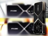 La Nvidia GeForce RTX 3080 Ti comble le fossé entre la RTX 3080 et la RTX 3090. (Image source : Nvidia - édité)