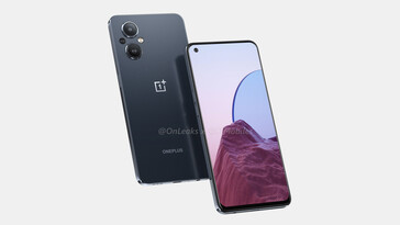 Des rendus du OnePlus Nord N20 5G ont fuité avec un design plat. (Image source : 91mobiles et OnLeaks)