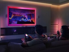 La bande lumineuse Flux de Philips Hue (photo) est désormais disponible en Europe. (Source : Philips Hue)