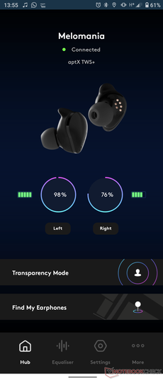 Nos unités ont fréquemment des niveaux de charge différents, pour une raison quelconque. (Image source : NotebookCheck)