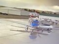 La fonction bêta "Smart Summon" a provoqué l'écrasement d'une Tesla Model Y à l'arrière d'un avion garé sur un aérodrome (Image : Smiteme)