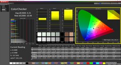 CalMAN ColorChecker (profil : Display P3)