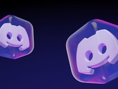 Icônes de cubes translucides en 3D arborant le logo Discord Clyde