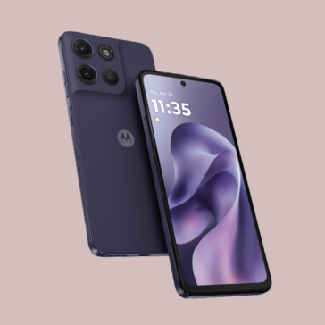 Le Moto G17 en couleur Pantone Evening Blue (Image source : Motorola)