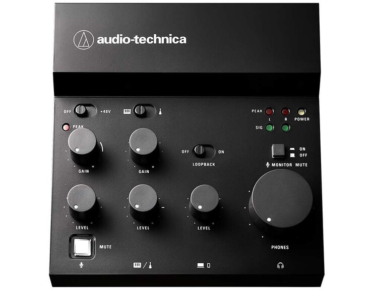 L'AT-UMX3 est doté de gros boutons faciles à utiliser pour un contrôle rapide des niveaux sonores. (Source : Audio-Technica Japon)