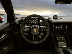 Tableau de bord E-Shift de la Porsche Taycan 2027.