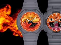 Les montres Casio G-Shock Flame Inside ont été dévoilées au Japon. (Source de l'image : Casio)