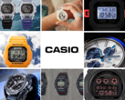 Une multitude de montres ont été ajoutées à la boutique en ligne de Casio en mai. Sur la photo, 9 modèles différents lancés ce mois-ci, avec le logo Casio au milieu (Source de l'image : Casio - Edited)