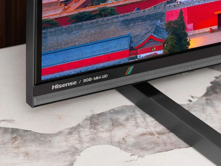 Le téléviseur MiniLED Hisense E8S RGB (Source : Hisense)