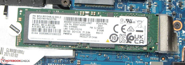 Un SSD NVMe est utilisé.