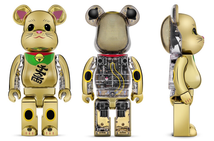 Enceinte Bluetooth Be@rbrick Audio x Maneki Neko. (Source de l'image : Be@rbrick Audio)
