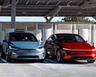 Tesla Model Y et Model S à un superchargeur. (Source de l'image : Tesla)
