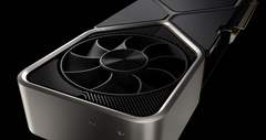 Le GeForce RTX 3080 Ti a le TDP de la RTX 3090 et le design de refroidissement de la RTX 3080. (Image source : NVIDIA)