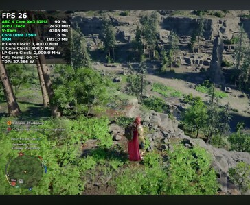Crimson Desert fonctionne sur un mini PC Intel Core Ultra 7 356H à 26 FPS