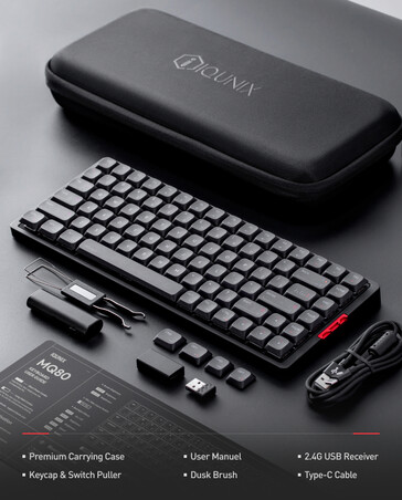 Iqunix MQ80 avec accessoires