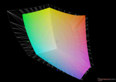 vs. Adobe RGB : 76,5 % de couverture