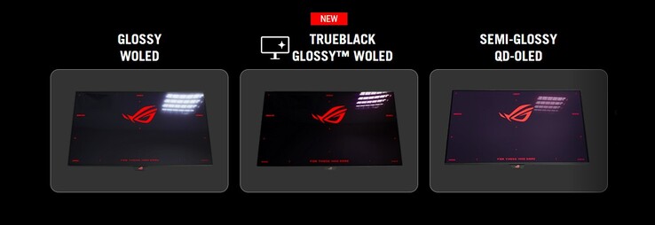 Comparaison de l'Asus TrueBlack Glossy