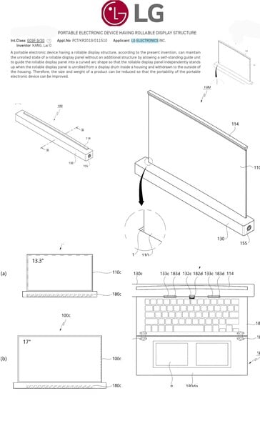 D'autres images du "nouveau brevet LG". (Source : Twitter)