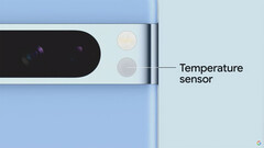La fonction Pixel drop permet au Google Pixel 8 Pro de lire la température corporelle (Image source : Google)