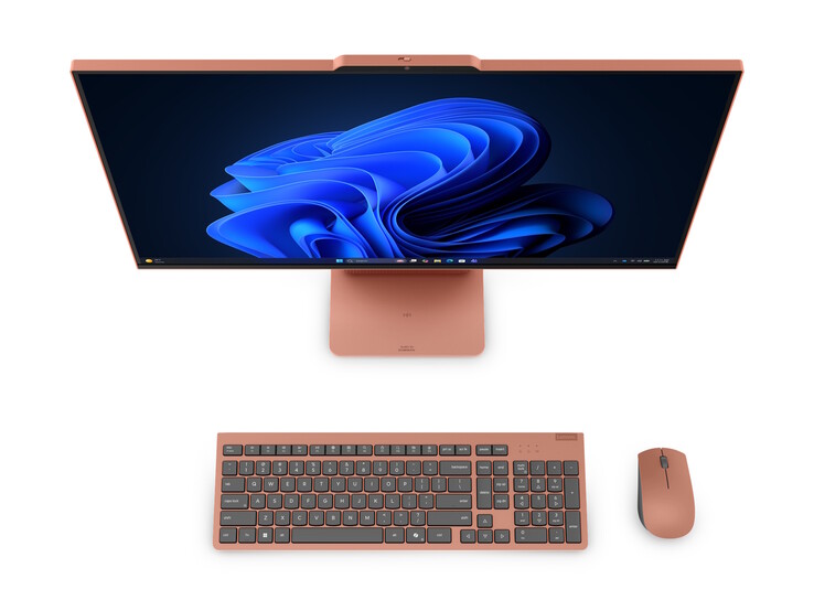 Les ordinateurs de bureau Lenovo IdeaCentre AIO i sont livrés avec un clavier et une souris de couleur assortie.
