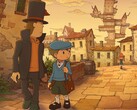 Image promotionnelle officielle de « Professeur Layton et le nouveau monde de la vapeur ».