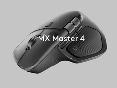 Capture d&#039;écran de la vidéo teaser MX Master 4S montrant la souris MX Master 4 noire