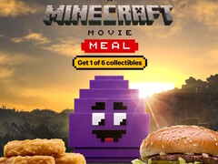 McDonald's offrira l'un des six objets de collection numériques Minecraft à l'achat d'un repas filmé Minecraft. (Source de l'image : McDonald's)