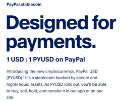 Le stablecoin de PayPal est désormais disponible (Source : PayPal)