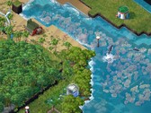 Une image illustrant un environnement dans Terra Nil, actuellement à -75 %.
