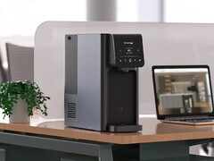 Le distributeur d'eau chaude et froide par osmose inverse Waterdrop A1 peut chauffer et refroidir entre 41 et 203°F (~5 et 95°C). (Source de l'image : Waterdrop)