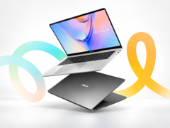 Ordinateurs portables Asus Vivobook S14 et S16 présentés sous différents angles
