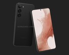 Le Galaxy S23 Plus ressemble à un croisement entre son prédécesseur et le Galaxy S22 Ultra. (Image source : @OnLeaks &amp; Smartprix)
