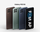 Le Galaxy M23 5G et le Galaxy M33 5G sont tous deux dotés de grands écrans. (Image source : Samsung)