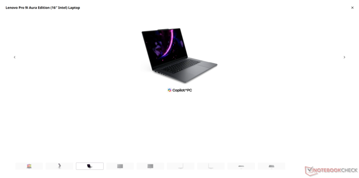 Par rapport à Dell, les images des produits Lenovo en mode plein écran sont si granuleuses et de si faible résolution qu'il peut être difficile pour les acheteurs de voir ce qu'ils achètent