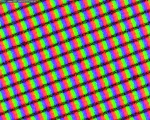 Réseau de sous-pixels mat et granuleux