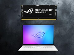 L'ordinateur portable de jeu Asus Rog Zephyrus G16 sous RAM DDR5 (Image source : Asus, Kingston avec modifications)