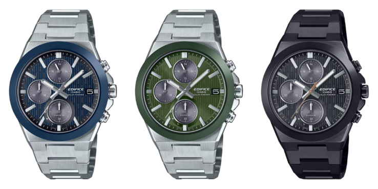 De gauche à droite : les montres Casio EFS-S650D-2A, EFS-S650D-3A et EFS-S650DC-1A. (Source de l'image : Casio, édité)