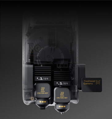 La tête d'impression unique est dotée d'une double buse