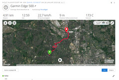GPS Garmin Edge 500 : vue générale.