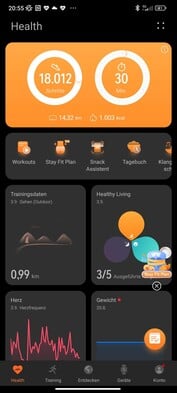 Toutes les données recueillies par la montre sont traitées par l'application Huawei Health