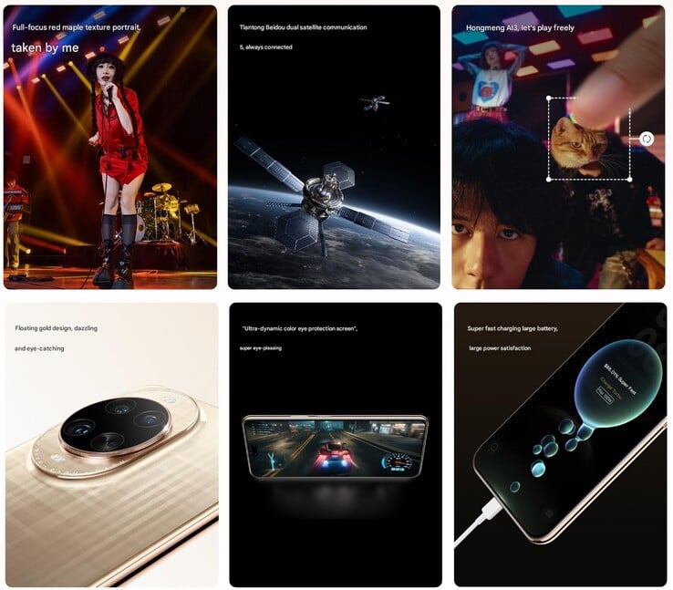 Principales caractéristiques du Huawei Nova 14 Ultra (Image source : Huawei - machine translated)