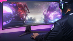 Le ROG Swift OLED PG49WCD a une courbure de 1800R. (Source de l'image : ASUS)