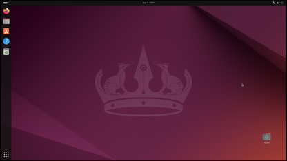 Le bureau GNOME d'Ubuntu 24.04 directement après l'installation (Image : Canonical).