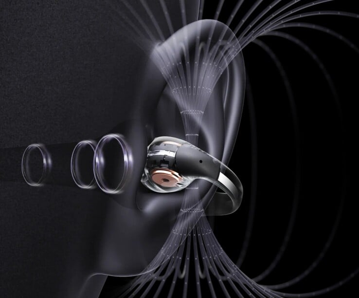 Les écouteurs Shokz OpenDots ONE utilisent la technologie de suppression active des fuites de bruit DirectPitch pour minimiser la gêne occasionnée par les autres. (Source de l'image : Shokz)